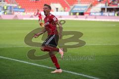 2. Bundesliga - FC Ingolstadt 04 - SC Paderborn 07 - Konstantin Kerschbaumer (7, FCI) trifft zum Anschlusstreffer Tor Jubel 1:2