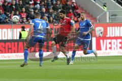 2. Bundesliga - FC Ingolstadt 04 - SV Darmstadt 98 - Victor Palsson (Darmstadt 4) Almog Cohen (8, FCI) Kempe, Tobias (Darmstadt 11)