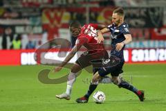 2. Bundesliga - FC Ingolstadt 04 - 1. FC Union Berlin - Charlison Benschop (35 FCI) Zweikampf mit Florian Hübner (19 Union)