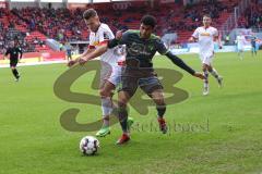 2. Bundesliga - FC Ingolstadt 04 - SSV Jahn Regensburg - Paulo Otavio (6, FCI) Benedikt Saller (6 Jahn)