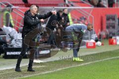 2. Bundesliga - FC Ingolstadt 04 - SSV Jahn Regensburg - Anweisungen Cheftrainer Jens Keller (FCI)