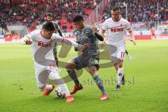 2. Bundesliga - FC Ingolstadt 04 - 1. FC Köln - Jorge Meré (22 Köln) Paulo Otavio (6, FCI) Clemens, Christian (17 Köln)