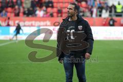 2. Bundesliga - FC Ingolstadt 04 - DSC Arminia Bielefeld - Spiel ist aus, Unentschieden 1:1, Cheftrainer Alexander Nouri (FCI) geht vom Platz