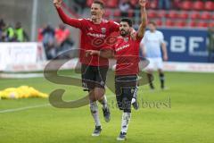 2. BL - Saison 2018/2019 - FC Ingolstadt 04 - DSC Arminia Bielefeld - Der 1:0 Führungstreffer durch Almog Cohen (#8 FCI) - Stefan Kutschke (#20 FCI) - Jubel - Foto: Meyer Jürgen