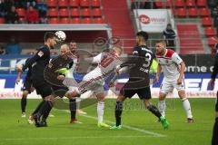 2. Bundesliga - FC Ingolstadt 04 - MSV Duisburg - Hacke Sonny Kittel (10, FCI) zu Marvin Matip (34, FCI) der zum Ausgleich trifft, Enis Hajri (3 Duisburg)