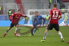 2. Bundesliga - FC Ingolstadt 04 - 1. FC Heidenheim - Phil Neumann (26, FCI) Patrick Schmidt (HDH 32) Robert Leipertz (13, FCI)