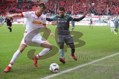 2. Bundesliga - FC Ingolstadt 04 - SSV Jahn Regensburg - Asger Sörensen (4 Jahn) Almog Cohen (8, FCI)