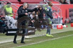 2. Bundesliga - FC Ingolstadt 04 - SSV Jahn Regensburg - Anweisungen Cheftrainer Jens Keller (FCI)