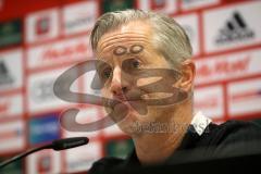 2. Bundesliga - FC Ingolstadt 04 - SSV Jahn Regensburg - Pressekonferenz nach dem Spiel, Cheftrainer Jens Keller (FCI)