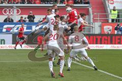 2. BL - Saison 2018/2019 - FC Ingolstadt 04 - Holstein Kiel - Björn Paulsen (#4 FCI) - beim Kopfball - Foto: Meyer Jürgen