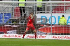 2. BL - Saison 2018/2019 - FC Ingolstadt 04 - MSV Duisburg - Philipp Heerwagen (#1 FCI) schreit seine Mitspieler an - Foto: Meyer Jürgen