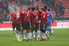 2. Bundesliga - FC Ingolstadt 04 - 1. FC Heidenheim - Tor Jubel Darío Lezcano (11, FCI) 1:0, mit Konstantin Kerschbaumer (7, FCI) Sonny Kittel (10, FCI) Marcel Gaus (19, FCI) Phil Neumann (26, FCI) Paulo Otavio (6, FCI) Almog Cohen (8, FCI)