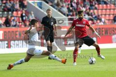 2. Bundesliga - FC Ingolstadt 04 - SC Paderborn 07 - Strohdiek, Christian (Paderborn 5)  Lucas Galvao (3 FCI)