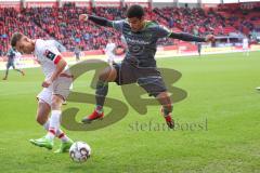 2. Bundesliga - FC Ingolstadt 04 - SSV Jahn Regensburg - Paulo Otavio (6, FCI) Benedikt Saller (6 Jahn)