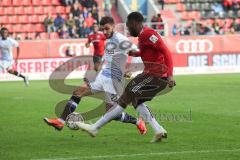 2. Bundesliga - FC Ingolstadt 04 - DSC Arminia Bielefeld - Flanke Osayamen Osawe (14, FCI) Jonathan Clauss