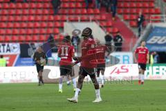 2. Bundesliga - FC Ingolstadt 04 - DSC Arminia Bielefeld - Spiel ist aus, Unentschieden 1:1, Osayamen Osawe (14, FCI) Darío Lezcano (11, FCI)