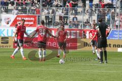 2. BL - Saison 2018/2019 - FC Ingolstadt 04 - SV Sandhausen - Enttäuschte Gesichter nach den 1:2 treffer - Fatih Kaya (#36 FCI) -Stefan Kutschke (#20 FCI) - Almog Cohen (#8 FCI) - Foto: Meyer Jürgen