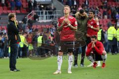 2. Bundesliga - Relegation - FC Ingolstadt 04 - SV Wehen Wiesbaden 2:3 - Niederlage enttäuscht, abgestiegen 3. Liga, Ratlosigkeit, Sonny Kittel (10, FCI) Lucas Galvao (3 FCI) Paulo Otavio (6, FCI) Christian Träsch (28, FCI)