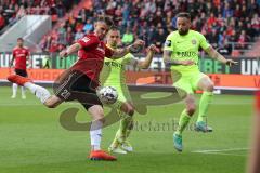 2. Bundesliga - Relegation - FC Ingolstadt 04 - SV Wehen Wiesbaden 2:3 - Stefan Kutschke (20, FCI)  Schuß auf das Tot