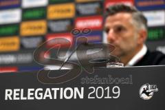 2. Bundesliga - Relegation - FC Ingolstadt 04 - SV Wehen Wiesbaden - Pressekonferenz nach dem Spiel, Ingolstadt abgestiegen und Wiesbaden aufgestiegen, Cheftrainer Tomas Oral (FCI)