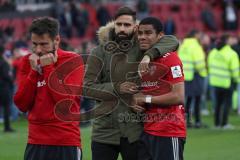 2. Bundesliga - Relegation - FC Ingolstadt 04 - SV Wehen Wiesbaden 2:3 - Niederlage enttäuscht, abgestiegen 3. Liga, Ratlosigkeit, Lucas Galvao (3 FCI) Paulo Otavio (6, FCI) Christian Träsch (28, FCI)