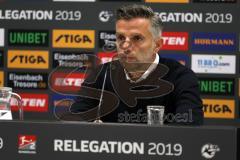 2. Bundesliga - Relegation - FC Ingolstadt 04 - SV Wehen Wiesbaden - Pressekonferenz nach dem Spiel, Ingolstadt abgestiegen und Wiesbaden aufgestiegen, Cheftrainer Tomas Oral (FCI)