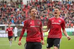 2. Bundesliga - Relegation - FC Ingolstadt 04 - SV Wehen Wiesbaden 2:3 - Tor Jubel Konstantin Kerschbaumer (7, FCI) 1:1 Ausgleich, mit Stefan Kutschke (20, FCI)