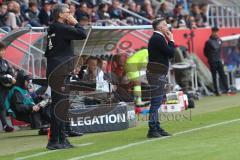 2. Bundesliga - Fußball - FC Ingolstadt 04 - SV Wehen Wiesbaden - Cheftrainer Tomas Oral (FCI) und Co-Trainer Michael Henke (FCI) an der Aussenlinie -