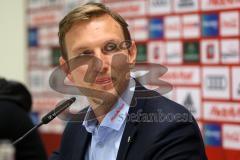 2. Bundesliga - Fußball - FC Ingolstadt 04 - Pressekonferenz, neuer Trainer Vorstellung Alexander Nouri (FCI) - Pressesprecher Oliver Samwald (FCI)