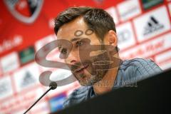 2. Bundesliga - Fußball - FC Ingolstadt 04 - Pressekonferenz vor dem ersten Heimspiel der Saison 2018/2019 - Cheftrainer Stefan Leitl (FCI)