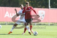 2. Bundesliga - Testspiel - FC Ingolstadt 04 - FC Würzburger Kickers - Dave Gnaase (8 Kickers) und rechts Thorsten Röcher (29 FCI)