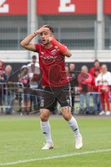 2. Bundesliga - Fußball - Testspiel - FC Ingolstadt 04 - Karlsruher SC - Fatih Kaya (36, FCI) Kopfball zum Tor, knapp vorbei