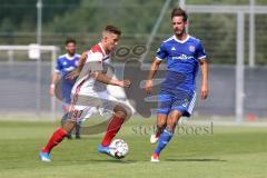 2. Bundesliga - Fußball - Testspiel - FC Ingolstadt 04 - SpVgg Unterhaching - Patrick Sussek (37, FCI) und rechts Orestis Kiomourtzoglou (31)