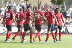 2. Bundesliga - Fußball - Testspiel - FC Ingolstadt 04 - Borussia Mönchengladbach - Tor 1:0 FCI Jubel Robert Leipertz (13, FCI) mit Lucas Galvao (3 FCI)