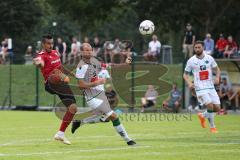 2. Bundesliga - Fußball - FC Ingolstadt 04 - Testspiel - FC Wacker Innsbruck - links Darío Lezcano (11, FCI) lupft den Ball hoch ins Tor 1:0 Jubel, rechts Matthias Maak (Wacker)