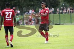 2. Bundesliga - Fußball - FC Ingolstadt 04 - Testspiel - FC Wacker Innsbruck - Agyemang Diawusie (27, FCI) sürmt zum Tor und erzielt das 2:0 Tor Jubel mit Darío Lezcano (11, FCI)