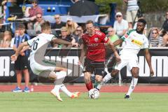 2. Bundesliga - Fußball - Testspiel - FC Ingolstadt 04 - Borussia Mönchengladbach - Torben Müsel (26 Gladbach) Marcel Gaus (19, FCI) Egbo (2 Gladbach)