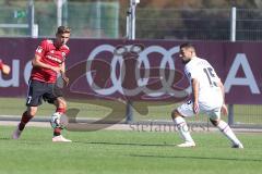 2. Bundesliga - Testspiel - FC Ingolstadt 04 - FC Würzburger Kickers - links Konstantin Kerschbaumer (7, FCI) und rechts Enes Küc (Kickers)