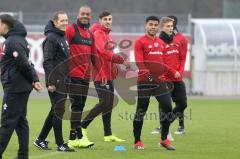 2. Bundesliga - Fußball - FC Ingolstadt 04 - erstes Training mit Interimstrainer Roberto Pätzold, mit Charlison Benschop (35 FCI) Georgios Pintidis (U19), Paulo Otavio (6, FCI)
