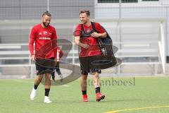 2. Bundesliga - Fußball - FC Ingolstadt 04 - Trainingsauftakt - neue Saison 2018/2019 - Christian Träsch (28, FCI) Benedikt Gimber (5, FCI)