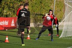 2. Bundesliga - FC Ingolstadt 04 - Winter-Trainingslager Alicante - Neuzugang Torwarttrainer Alexander Kunze (FCI) mit Neuzugang Torwart Philipp Tschauner (41, FCI)