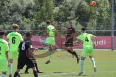 B-Junioren - Bundesliga - FC Ingolstadt 04 - SV Wehen Wiesbaden 0:1 - Imre Pardi (FCI) mit dem Kopf zum Tor