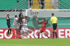 DFB-Pokal - SC Paderborn 07 - FC Ingolstadt 04 - Tor 2:0 Torwart Marco Knaller (16, FCI) keine Chance Stefan Kutschke (20, FCI) Marvin Matip (34, FCI)