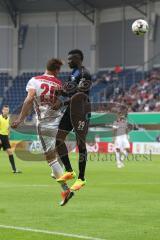 DFB-Pokal - SC Paderborn 07 - FC Ingolstadt 04 - Stefan Kutschke (20, FCI) Collins, Jamilu (Paderborn 29)