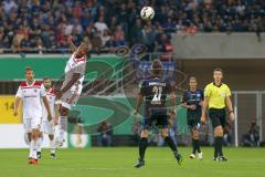 DFB-Pokal - SC Paderborn 07 - FC Ingolstadt 04 - mitte Kopfball Charlison Benschop (35 FCI) Philipp Klement (Paderborn 21)