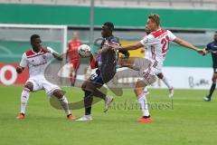 DFB-Pokal - SC Paderborn 07 - FC Ingolstadt 04 - Frederic Ananou (2, FCI) Antwi-Adjej, Christopher (Paderborn 22) Tobias Schröck (21, FCI)