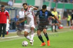 DFB-Pokal - SC Paderborn 07 - FC Ingolstadt 04 - Lucas Galvao (3 FCI) Dräger, Mohamed (Paderborn 25) Zweikampf