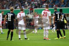 DFB-Pokal - SC Paderborn 07 - FC Ingolstadt 04 - Freistoß Sonny Kittel (10, FCI) Tor Anschluß Treffer 2:1 für Ingolstadt Jubel