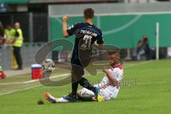 DFB-Pokal - SC Paderborn 07 - FC Ingolstadt 04 - Robun Krauße (23, FCI) Krauße, Robin (Paderborn 23)