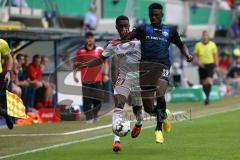 DFB-Pokal - SC Paderborn 07 - FC Ingolstadt 04 - Agyemang Diawusie (27, FCI) Collins, Jamilu (Paderborn 29)